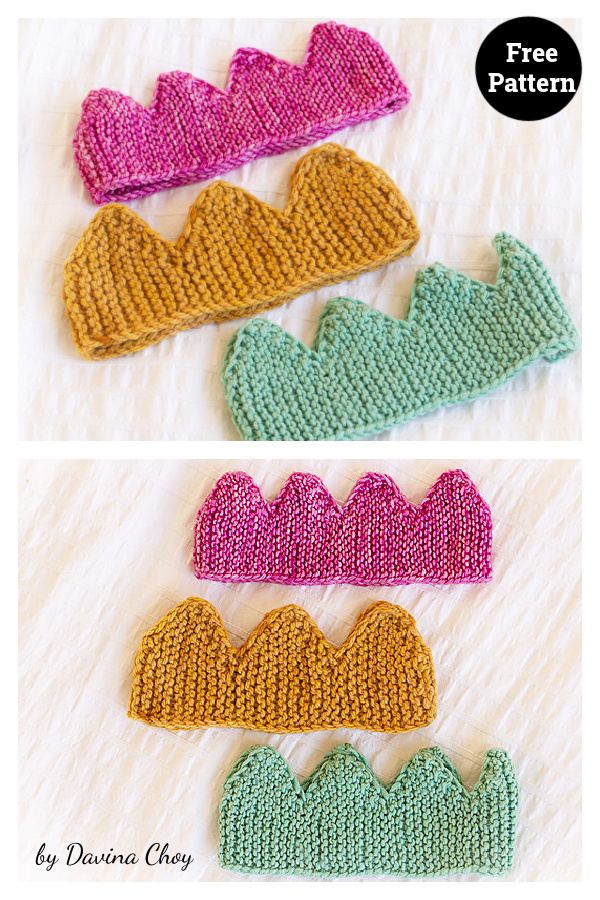Celebration Crown Free Knitting Pattern