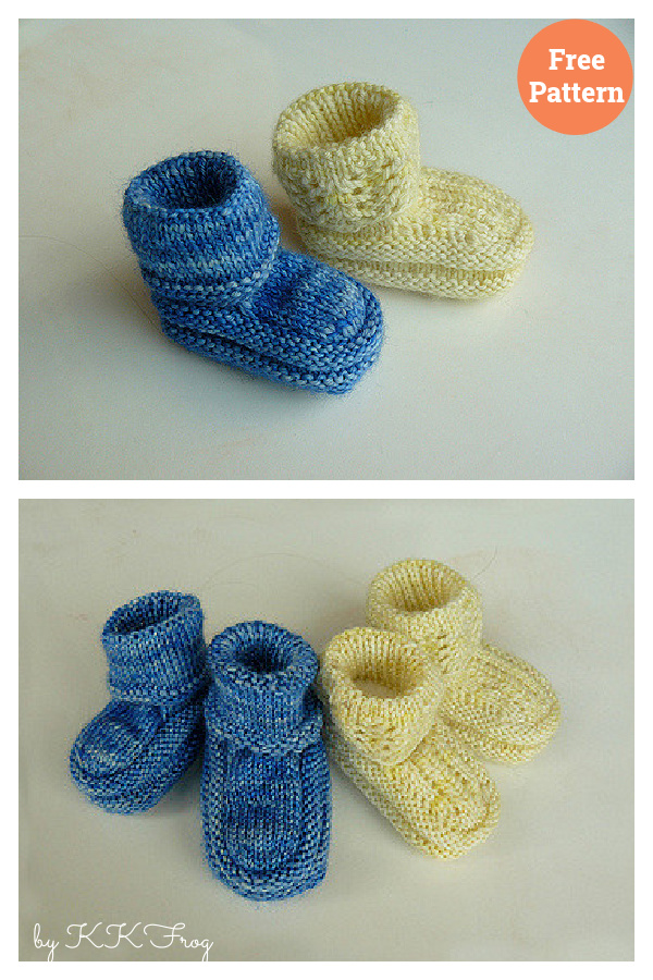 Hodge Baby Booties Free Knitting Pattern