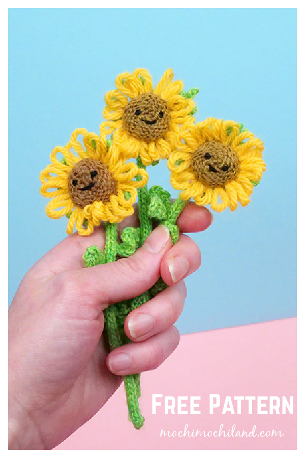 Simply Sunflowers Free Knitting Pattern