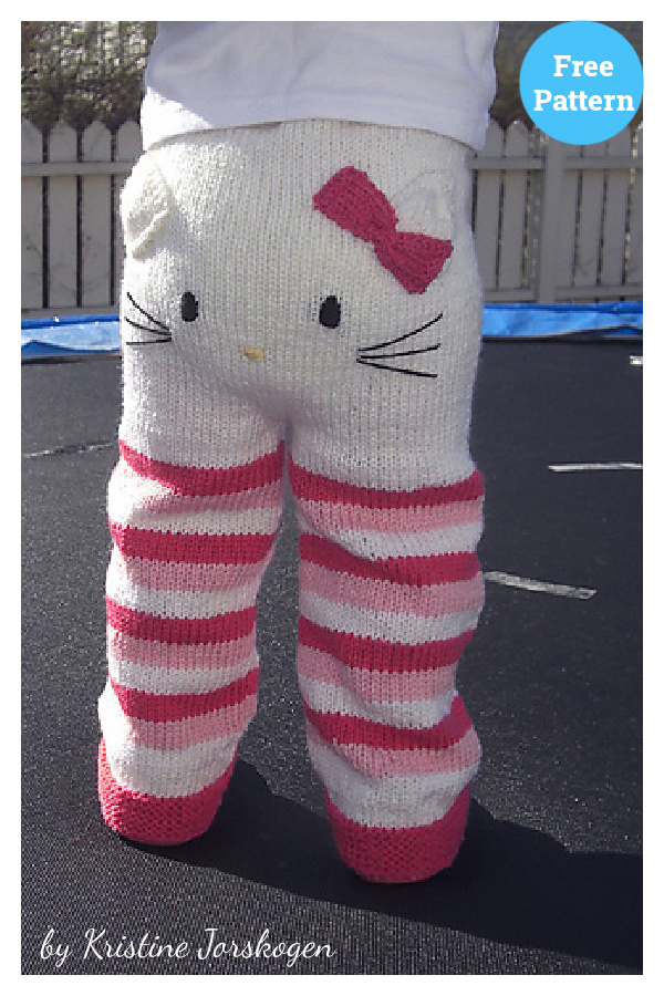 Hello Kitty Pants Free Knitting Pattern 