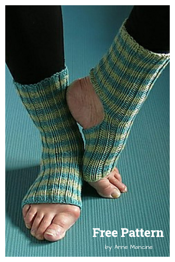 Rolling Brook Yoga Socks Free Knitting Pattern 