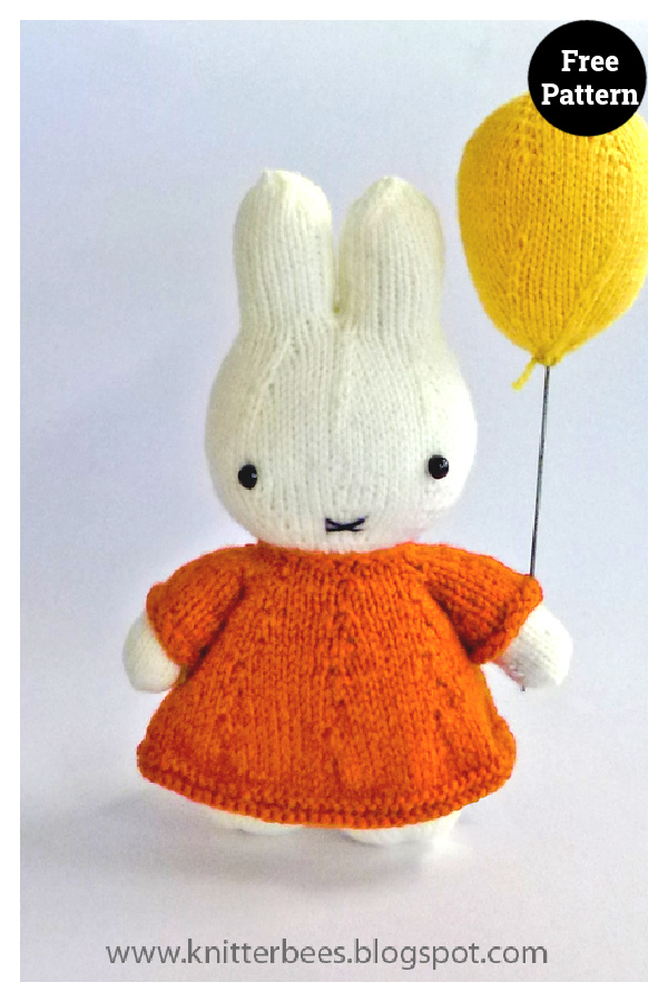Miffy Plush Toy Free Knitting Pattern