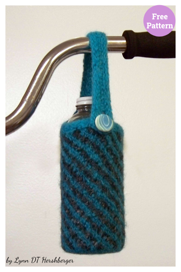 Water Bottle Cozy Free Knitting Pattern