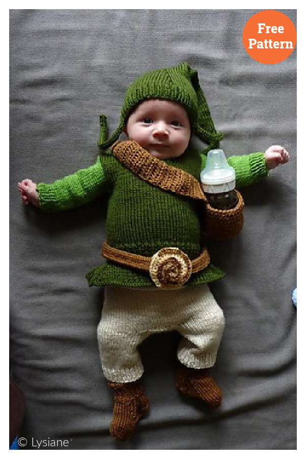 The Legend of Baby Link Costume Free Knitting Pattern 