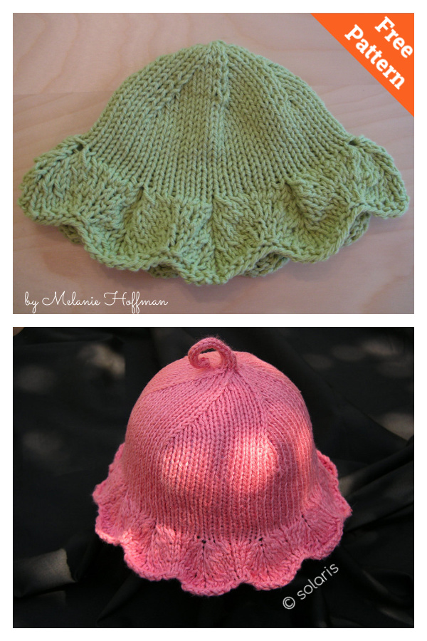 Baby Sun Hat Free Knitting Pattern