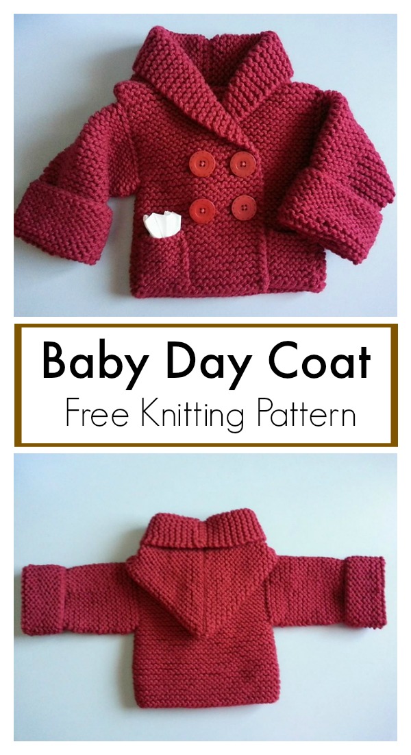 Baby Day Coat Free Knitting Pattern