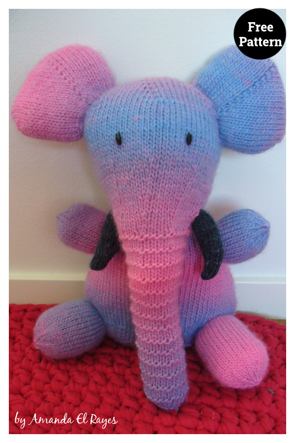 Fat Elephant Free Knitting Pattern 