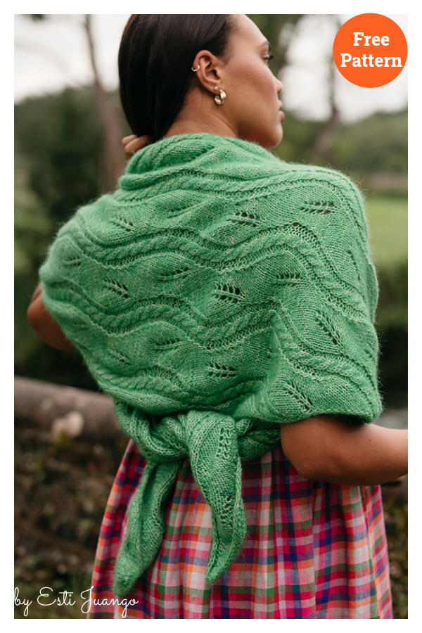 Hiedra Shawl Free Knitting Pattern