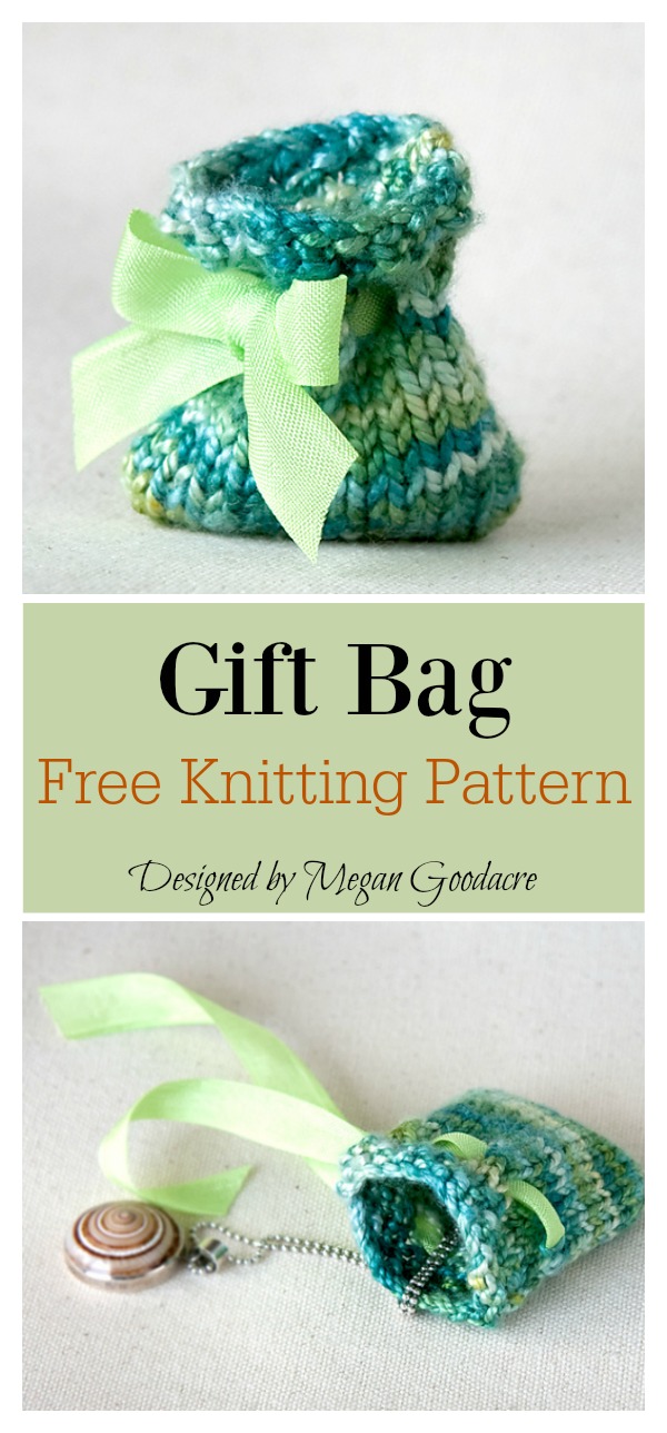 Gift Bag Free Knitting Pattern