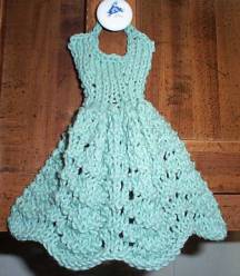 Dishcloth Dresses Free Knitting Pattern