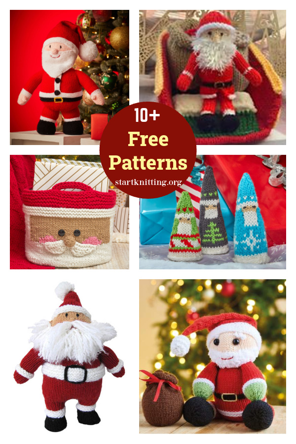 10+ Christmas Santa Free Knitting Pattern 