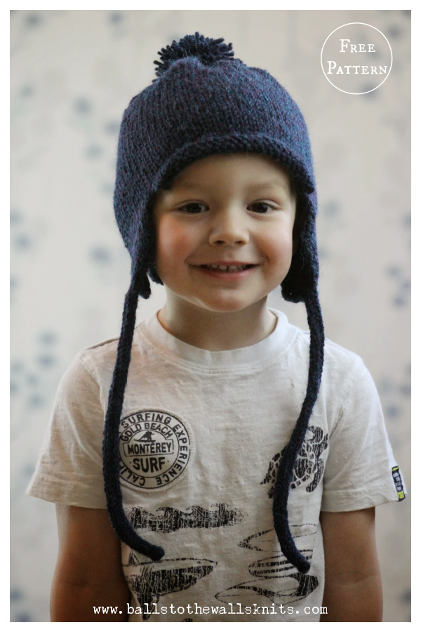 All in the Family Earflap Hat Free Knitting Pattern 
