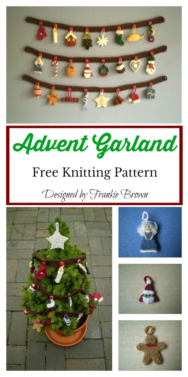 Advent Garland Free Knitting Pattern