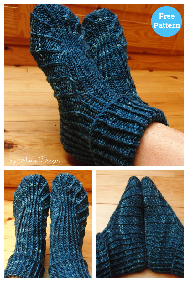 Bea's Slipper Boots Free Knitting Pattern