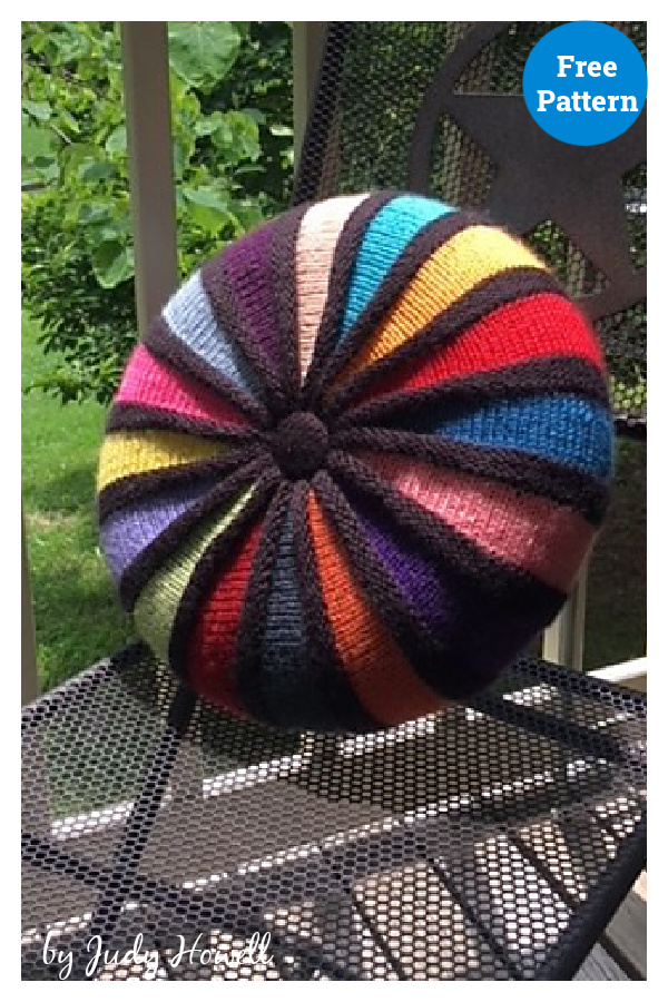 Round Cushion Free Knitting Pattern 