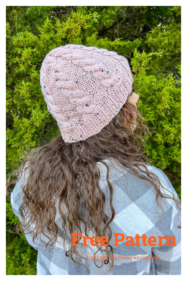 Basic Cable Beanie Free Knitting Pattern