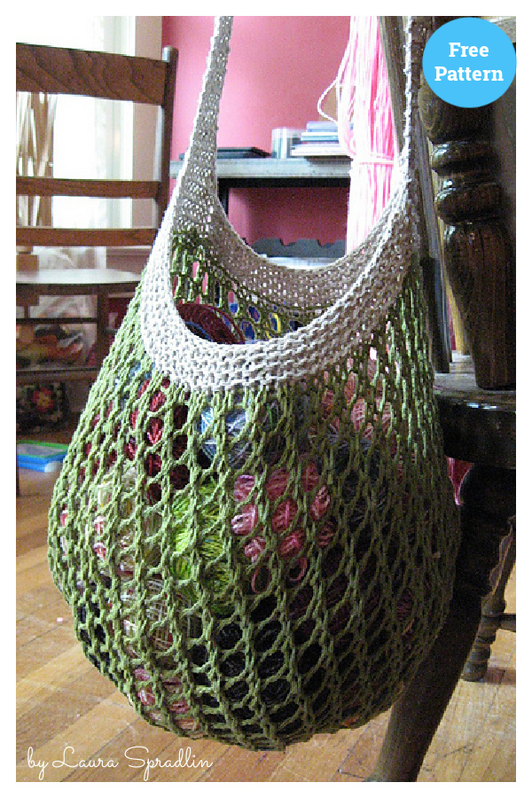 Grrlfriend Market Bag Free Knitting Pattern
