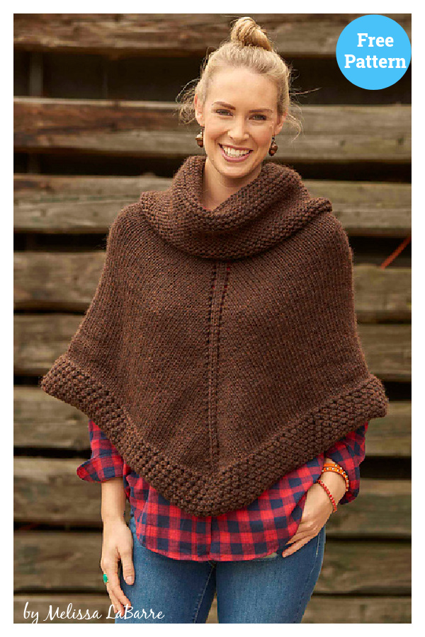 Getaway Poncho Free Knitting Pattern 