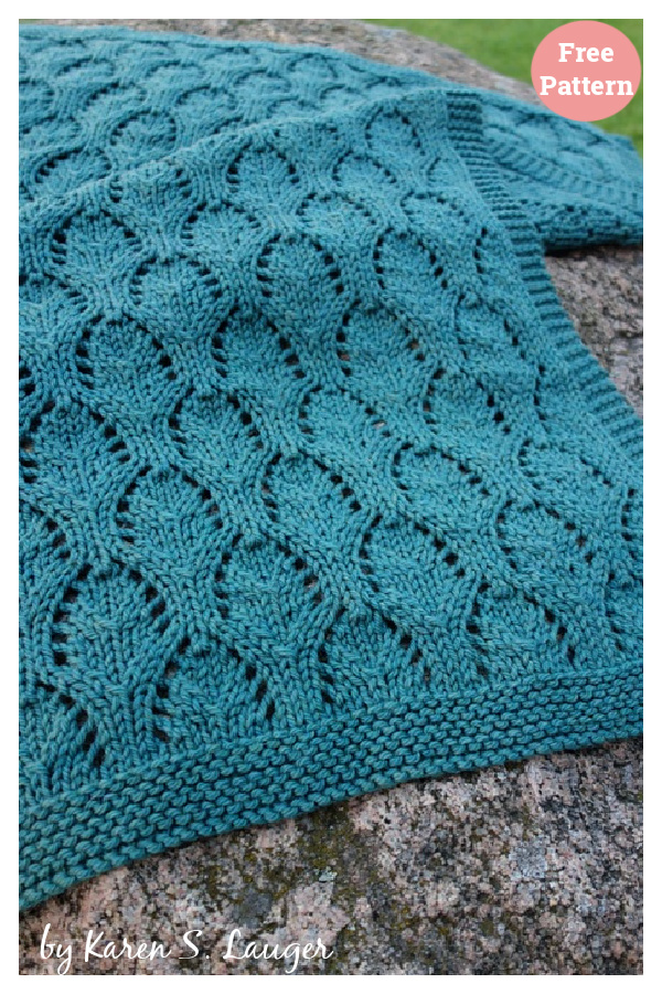 Chalice Baby Blanket Free Knitting Pattern