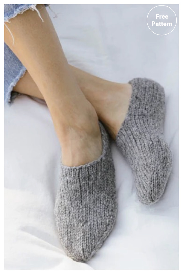 Chunky Slipper Socks FREE Knitting Pattern 