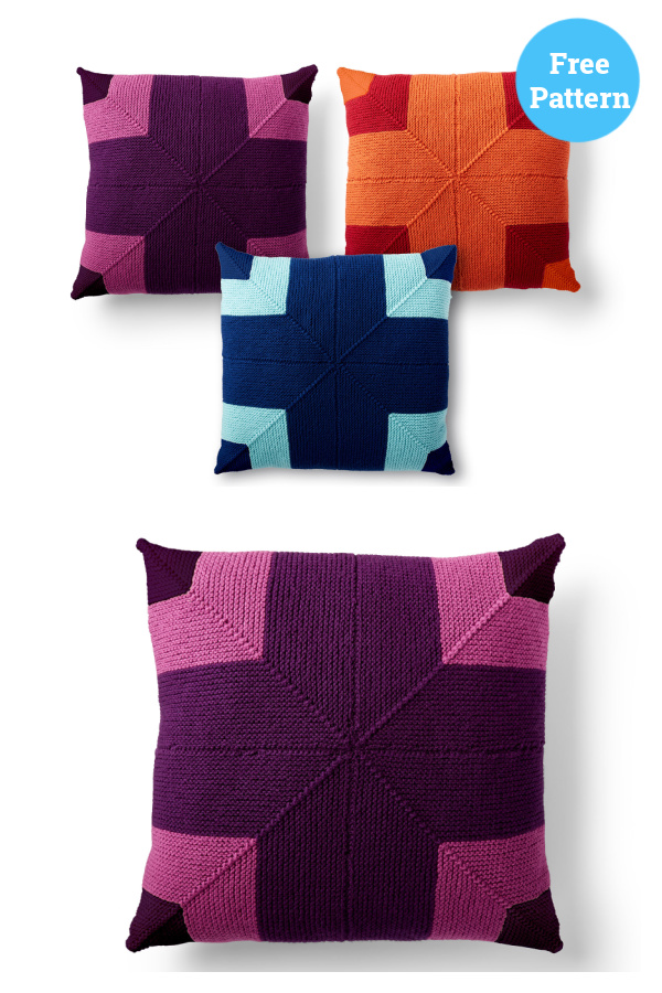 Big Statement Pillow Free Knitting Pattern 