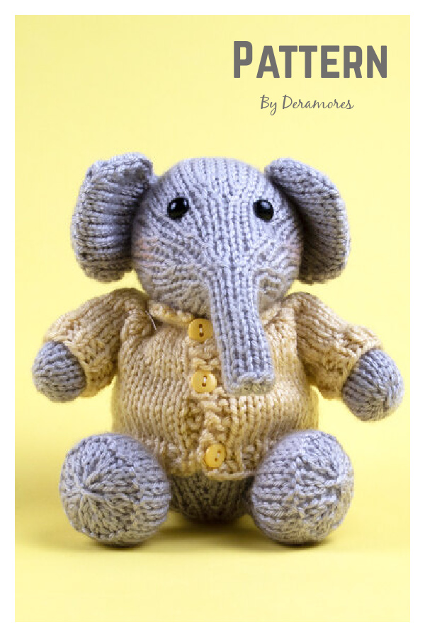 Little Elephant Amigurumi Knitting Pattern