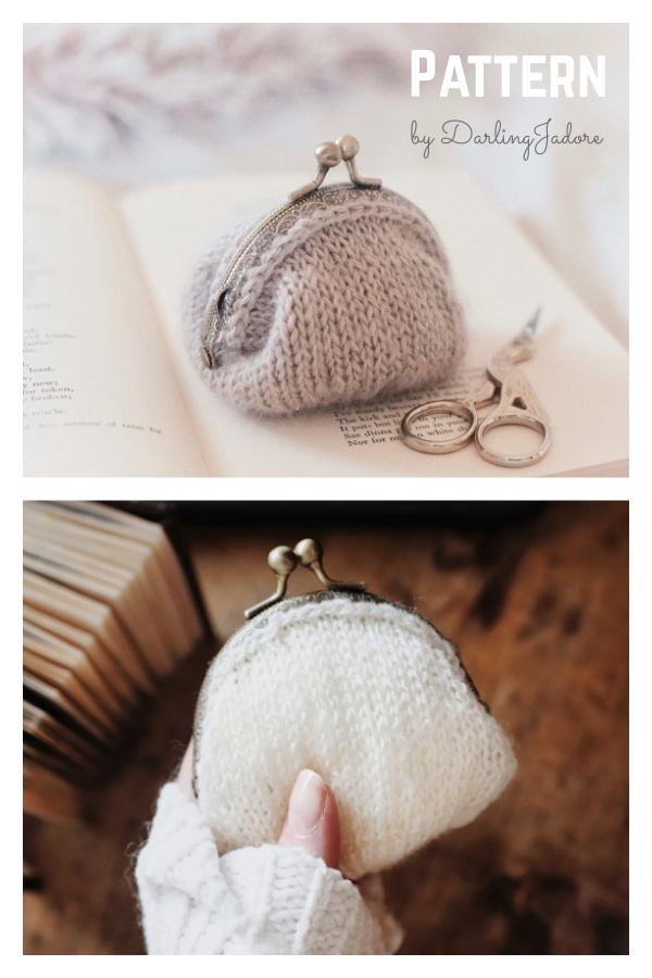 Coin Purse Easy Knitting Pattern