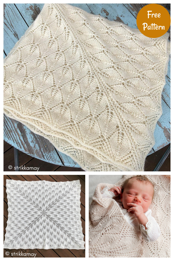 Golden Slumber Baby Blanket Free Knitting Pattern