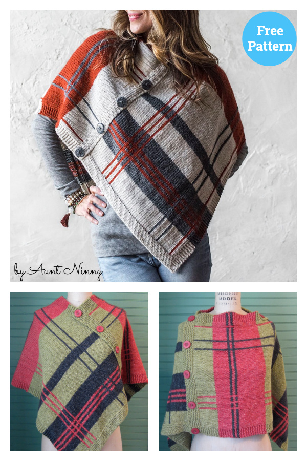 Plaidaptation Wrap Free Knitting Pattern