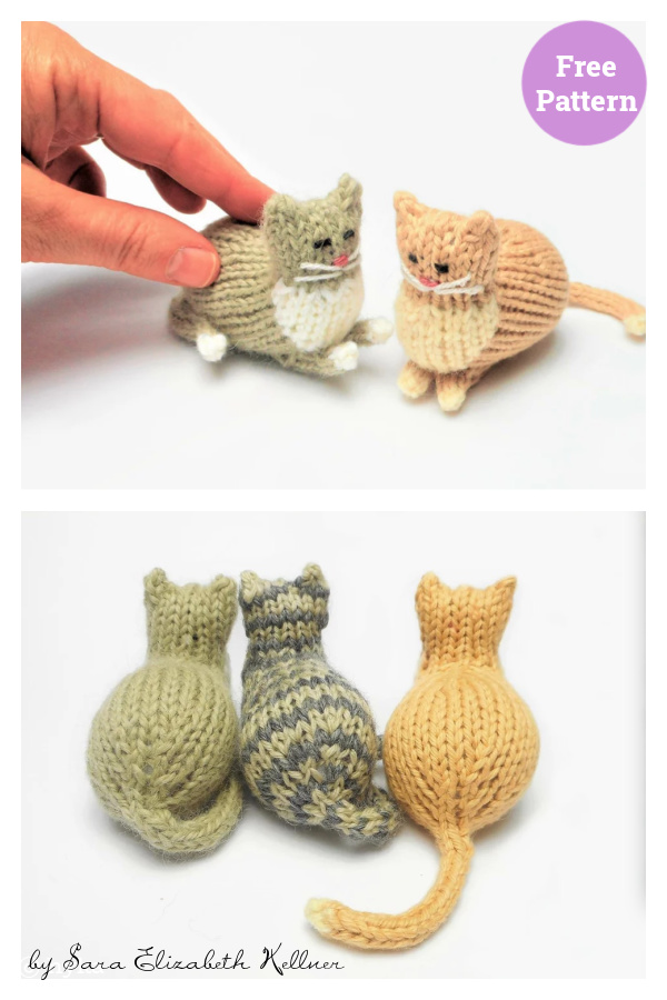 Tiny Parlor Cat Free Knitting Pattern