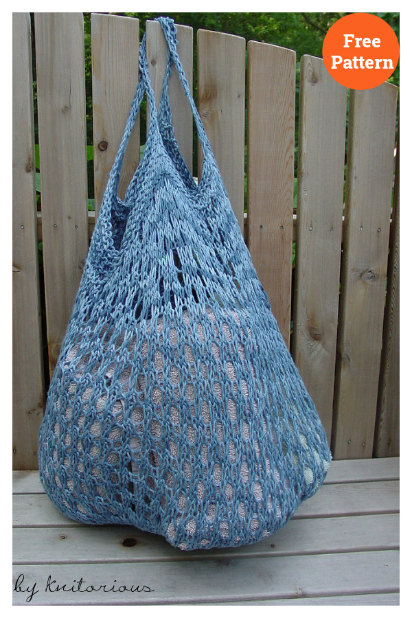 Fantasy Naturale Market Bag Free Knitting Pattern