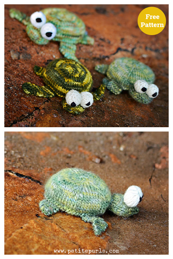 Sea Turtle Amigurumi Free Knitting Pattern