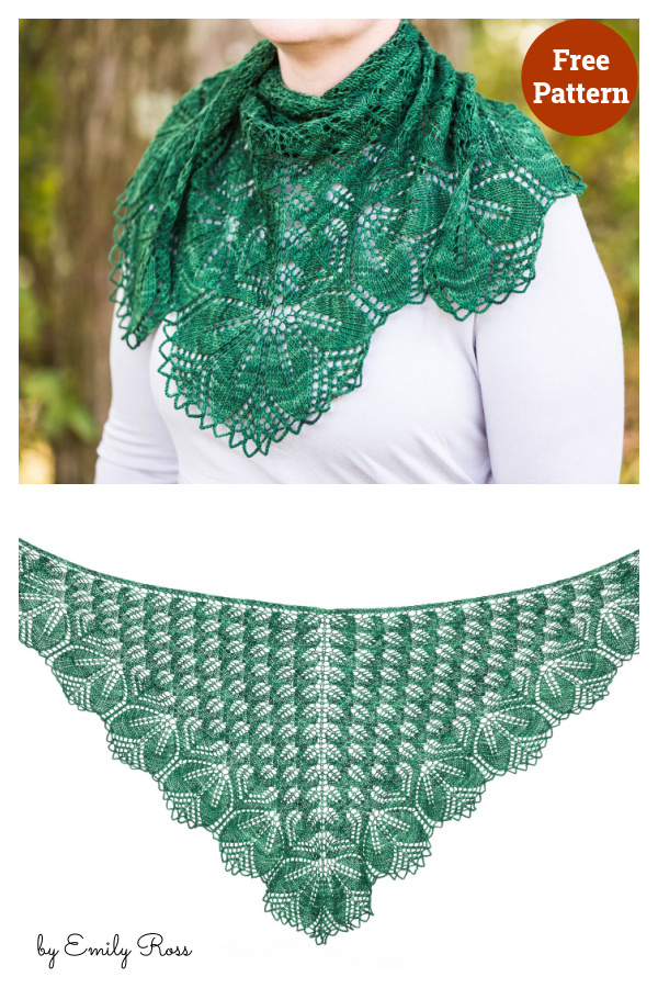 Haruni Lace Shawl Free Knitting Pattern