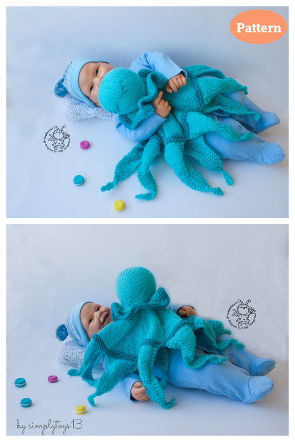 Octopus Toy Baby Lace Blanket Knitting Pattern