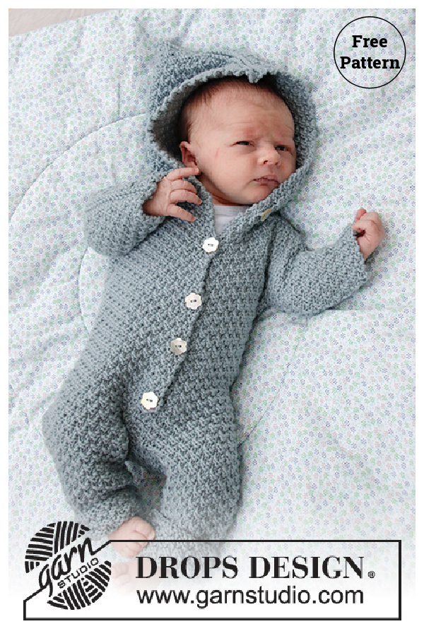Truly Wooly Baby Romper Free Knitting Pattern