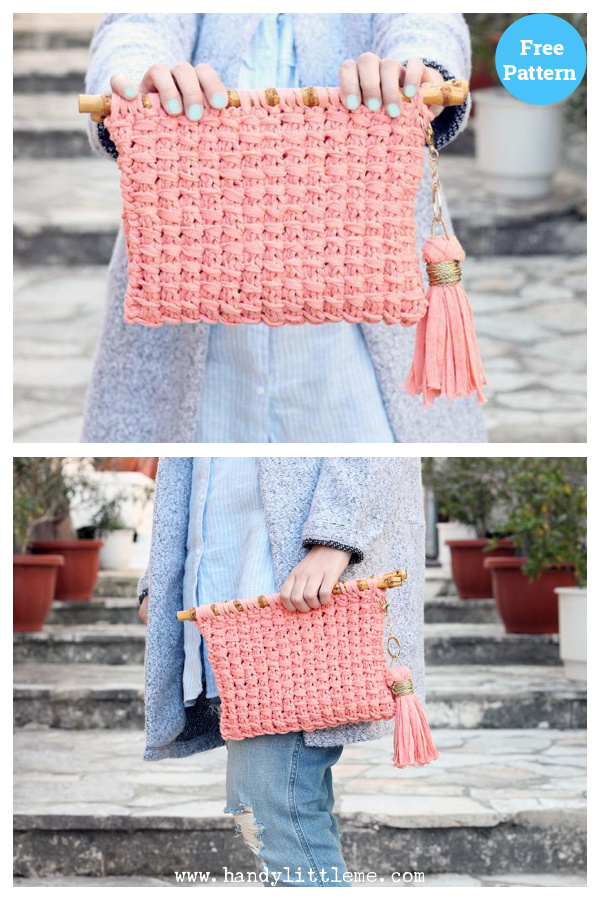 Clutch Bag Free Knitting Pattern