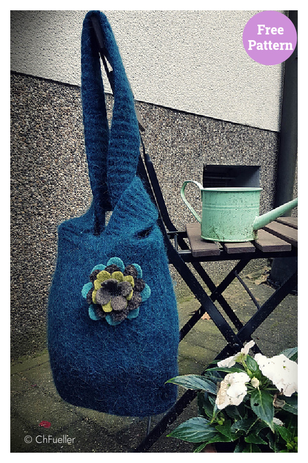 Felted Knot Bag Free Knitting Pattern