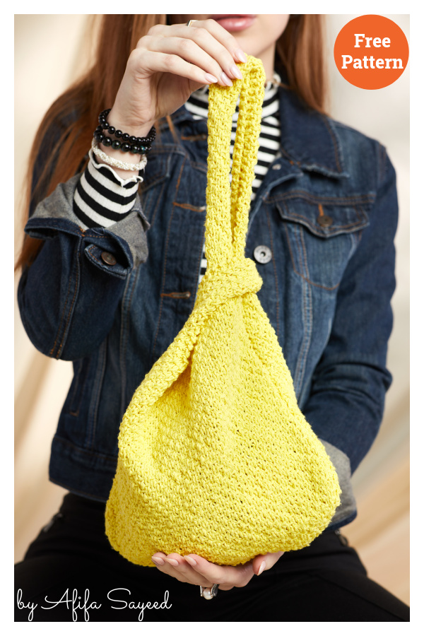 Musubime Bag Free Knitting Pattern