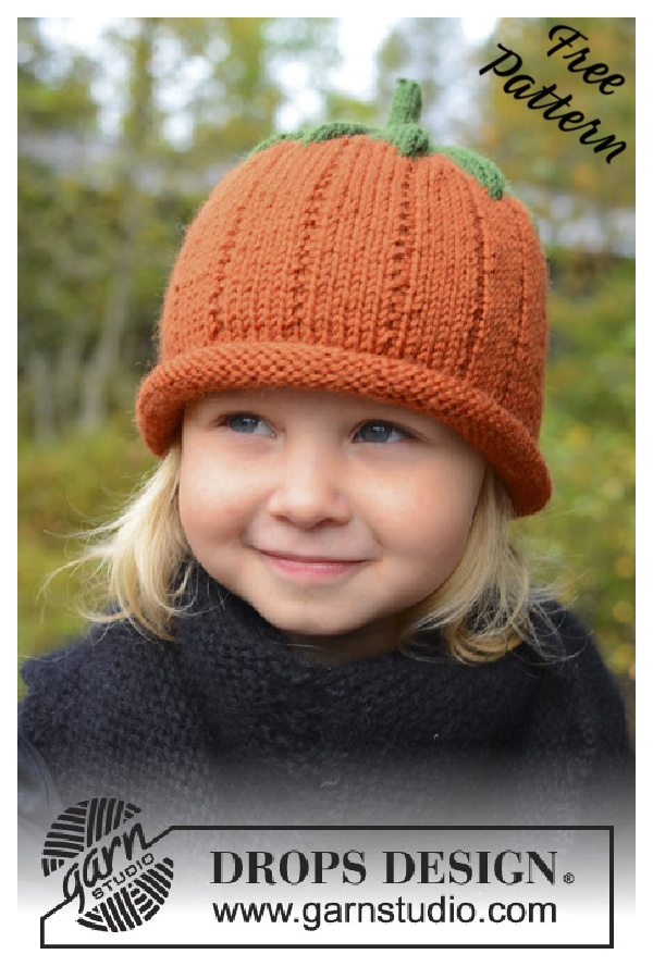 Pumpkin Hat Free Knitting Pattern 