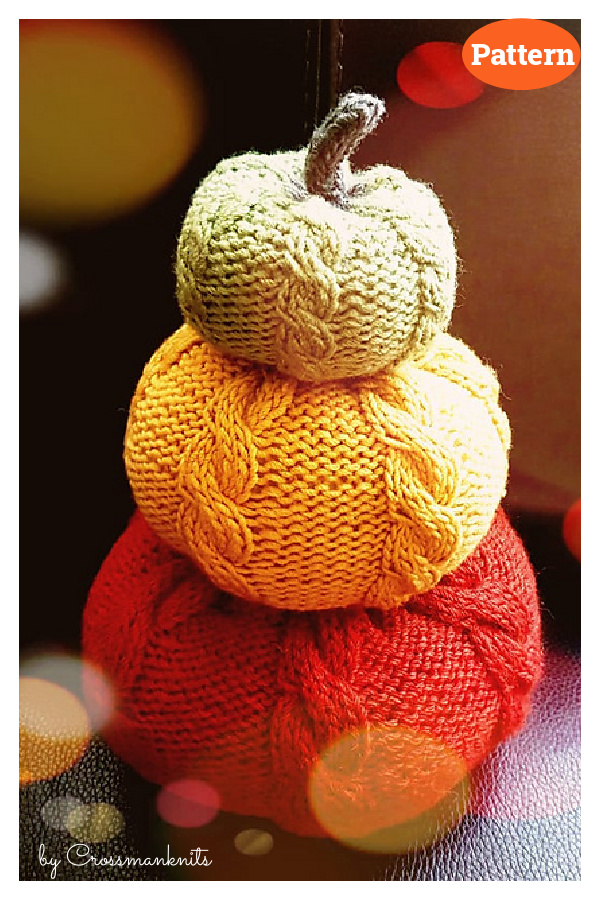 Autumn Pumpkins Knitting Pattern