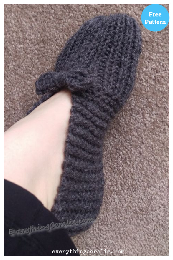 Granny’s Old Fashioned Slippers Free Knitting Pattern