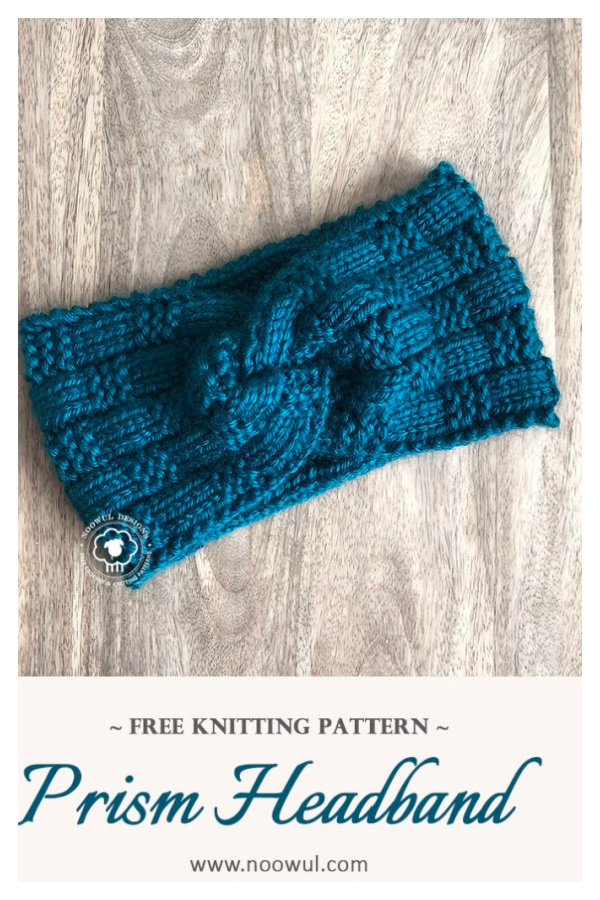 Prism Twist Headband Free Knitting Pattern 