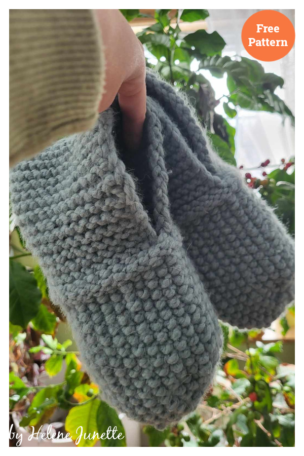 Warm Weekend Slipper Free Knitting Pattern