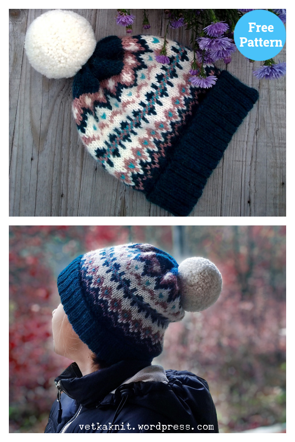 A Simplicity Fair Isle Hat Free Knitting Pattern