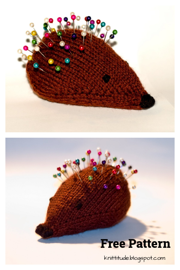 Amigurumi Hedgehog Pincushion Free Knitting Pattern 