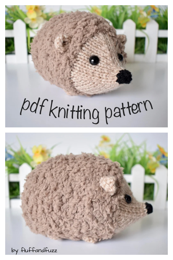 Snuggly Hedgehog Toy Knitting Pattern
