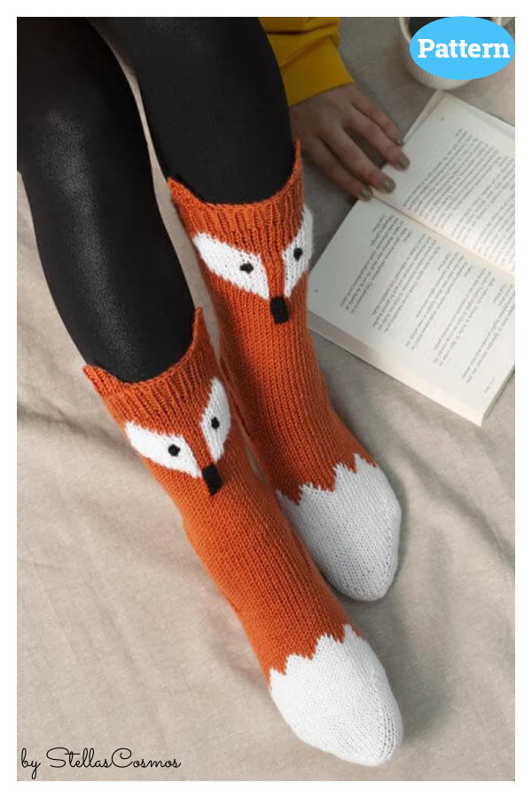 Foxy Lady Ankle Socks Knitting Pattern