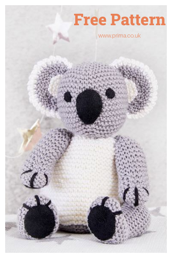 Amigurumi Koala Toy Free Knitting Pattern 