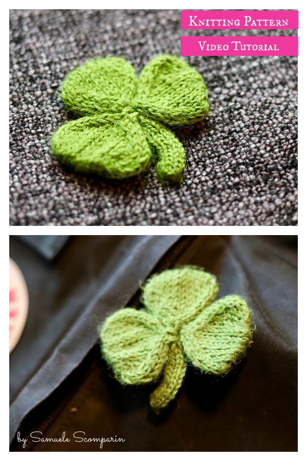 Shamrock Knitting Pattern and Video Tutorial