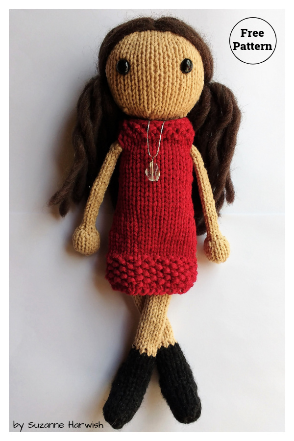 Adorable Doll JOHANKA Free Knitting Pattern 